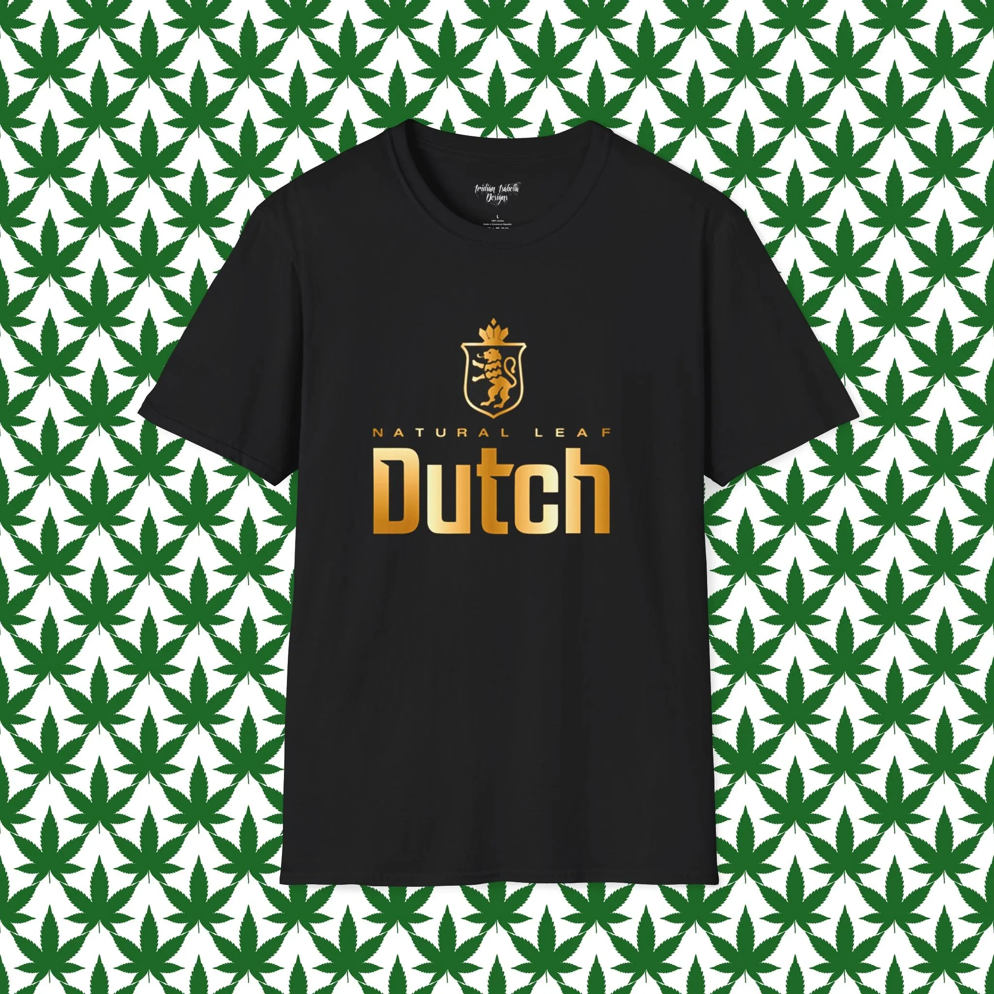 Unisex Dutch Logo Typographical Art Softstyle T-Shirt