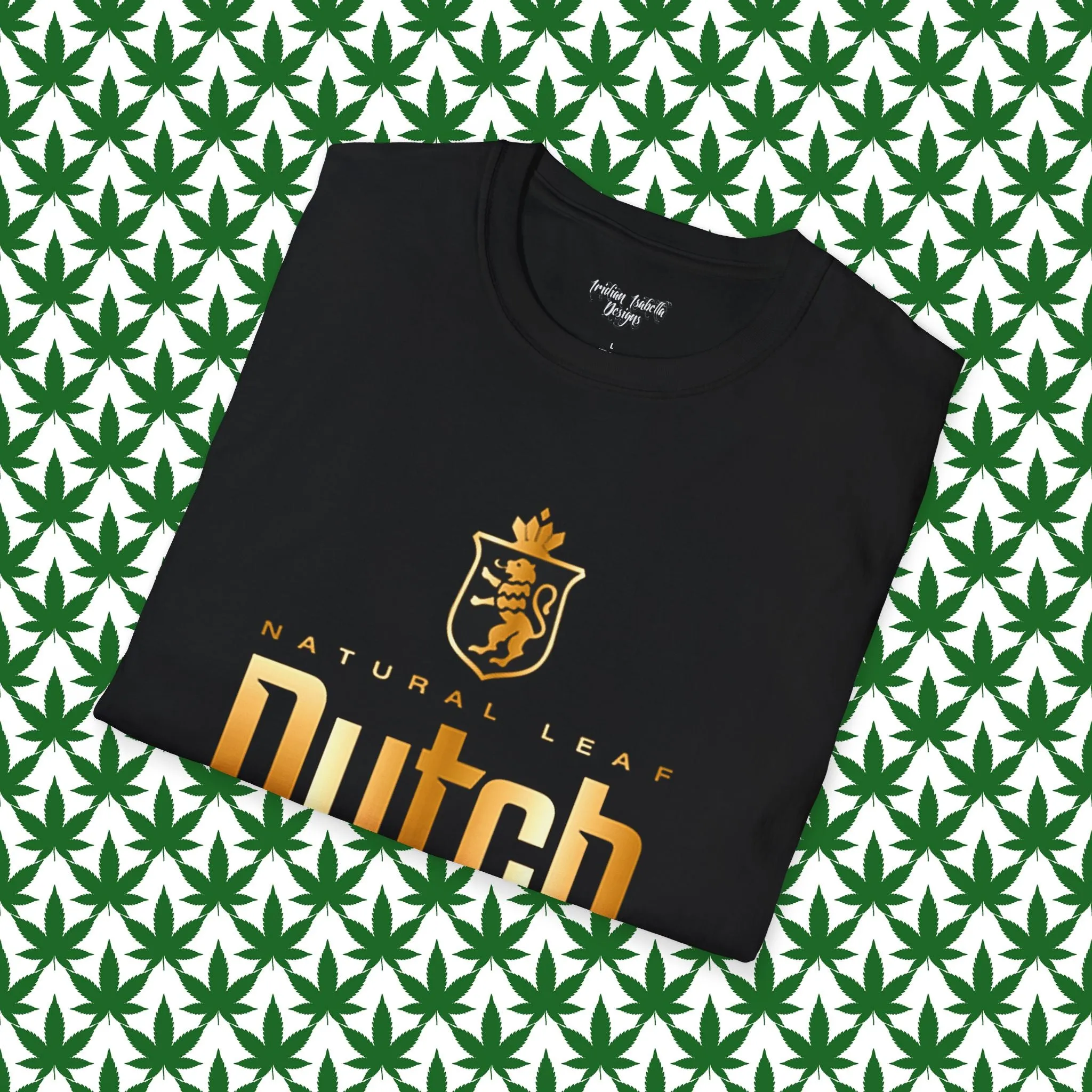 Unisex Dutch Logo Typographical Art Softstyle T-Shirt