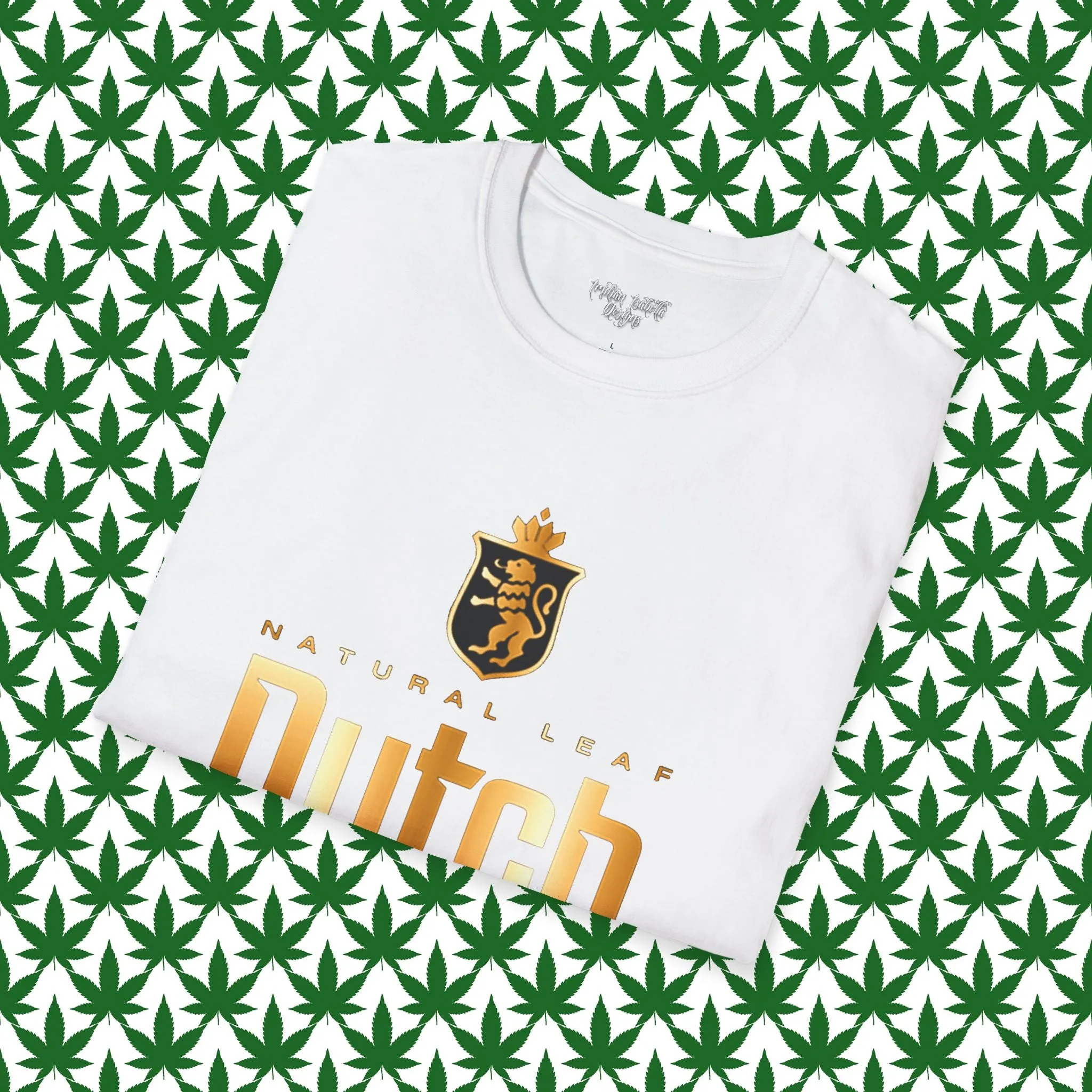 Unisex Dutch Logo Typographical Art Softstyle T-Shirt