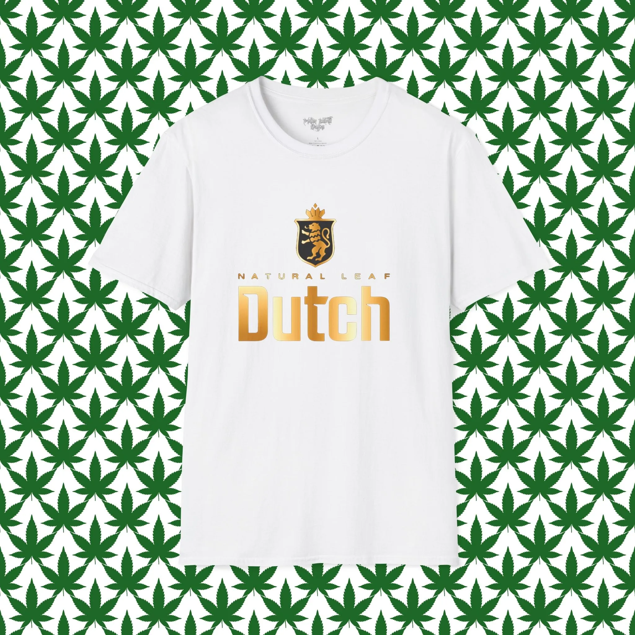 Unisex Dutch Logo Typographical Art Softstyle T-Shirt