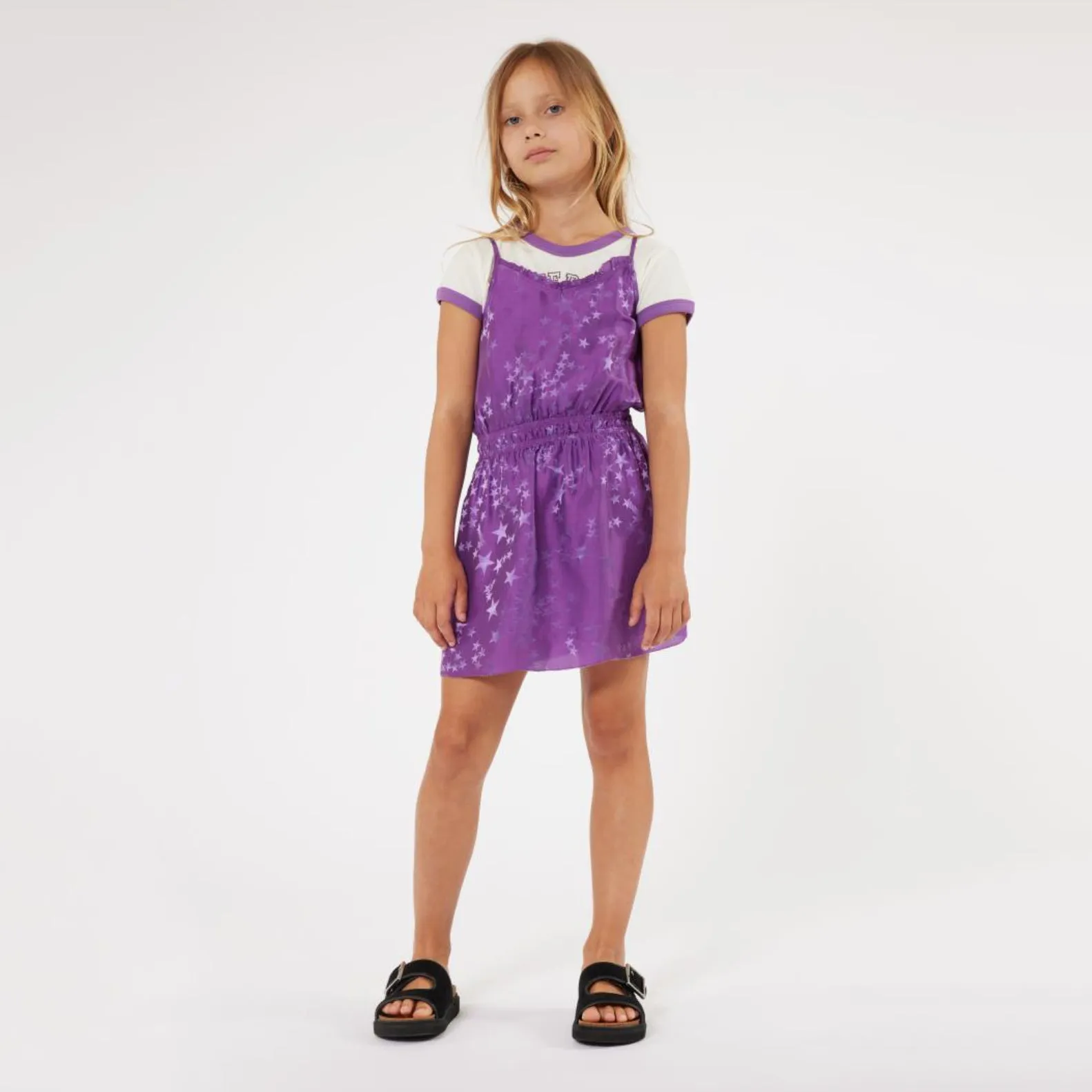 University Paris Ringer T-shirt - Violet