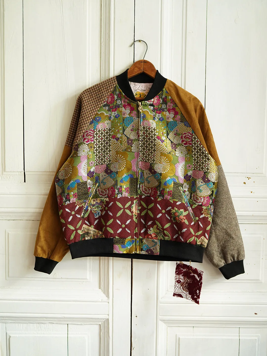 Unlogical Poem Patchwork Souvenir Jacket