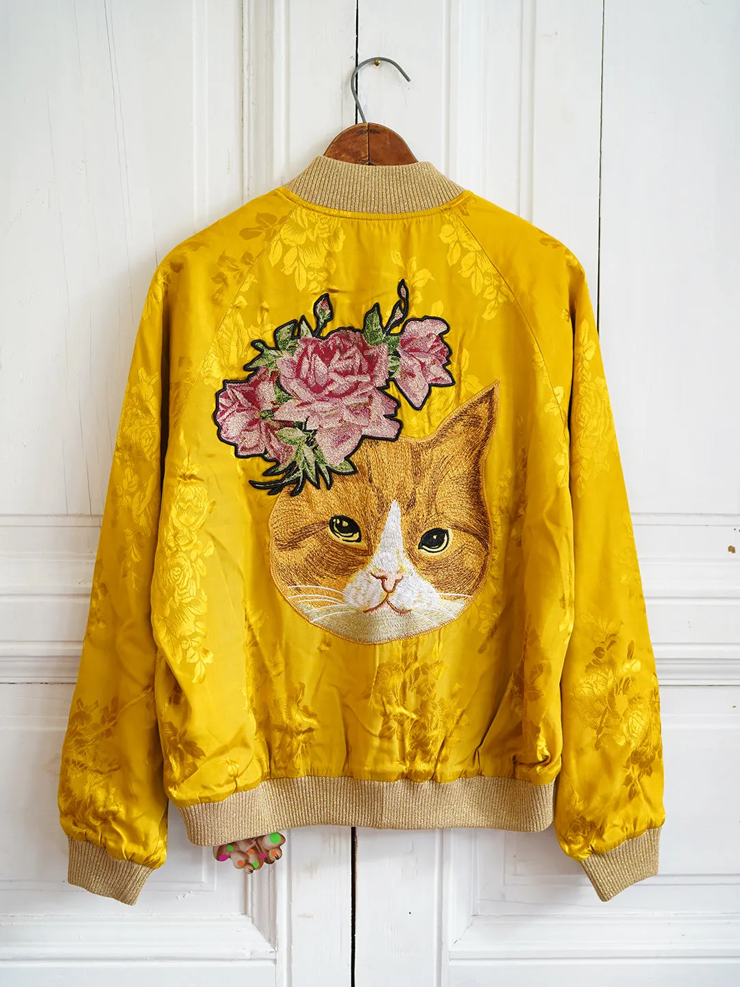 Unlogical Poem Patchwork Souvenir Jacket