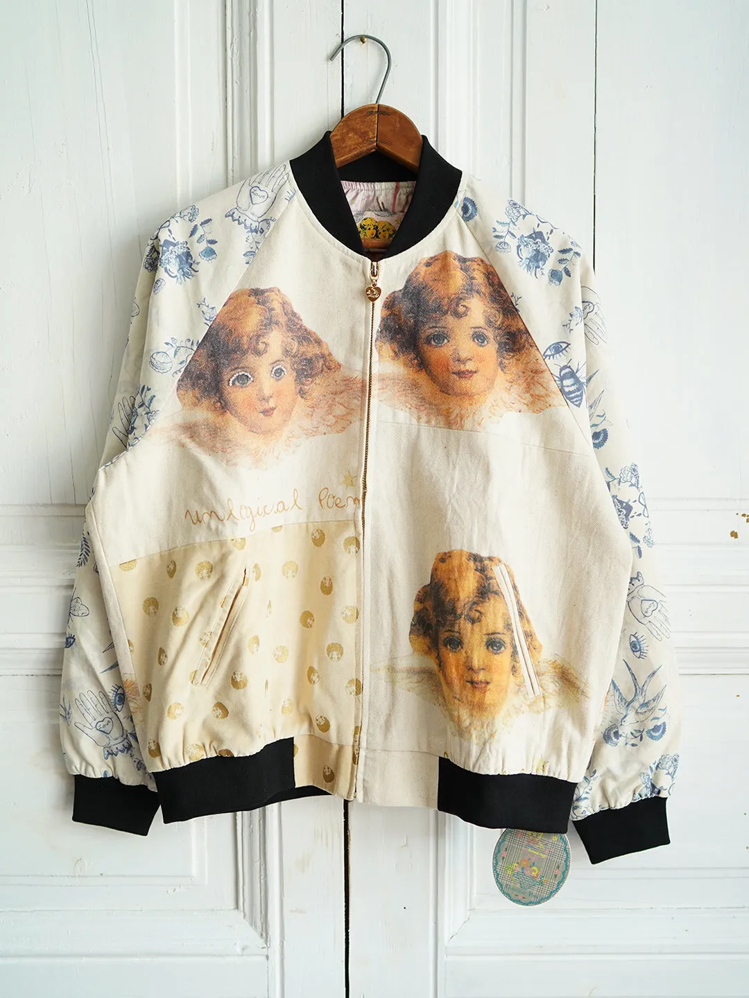 Unlogical Poem Patchwork Souvenir Jacket