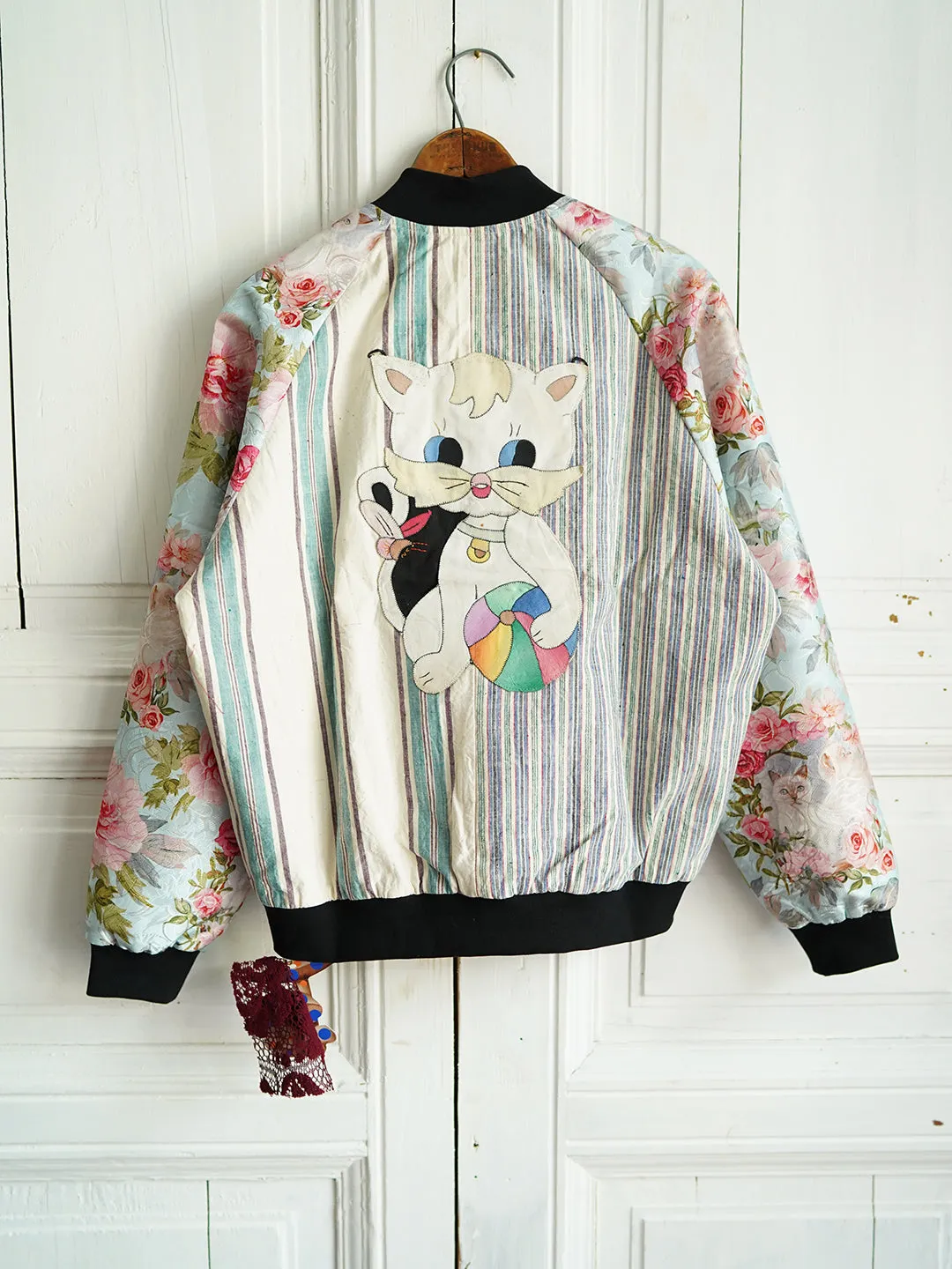 Unlogical Poem Patchwork Souvenir Jacket