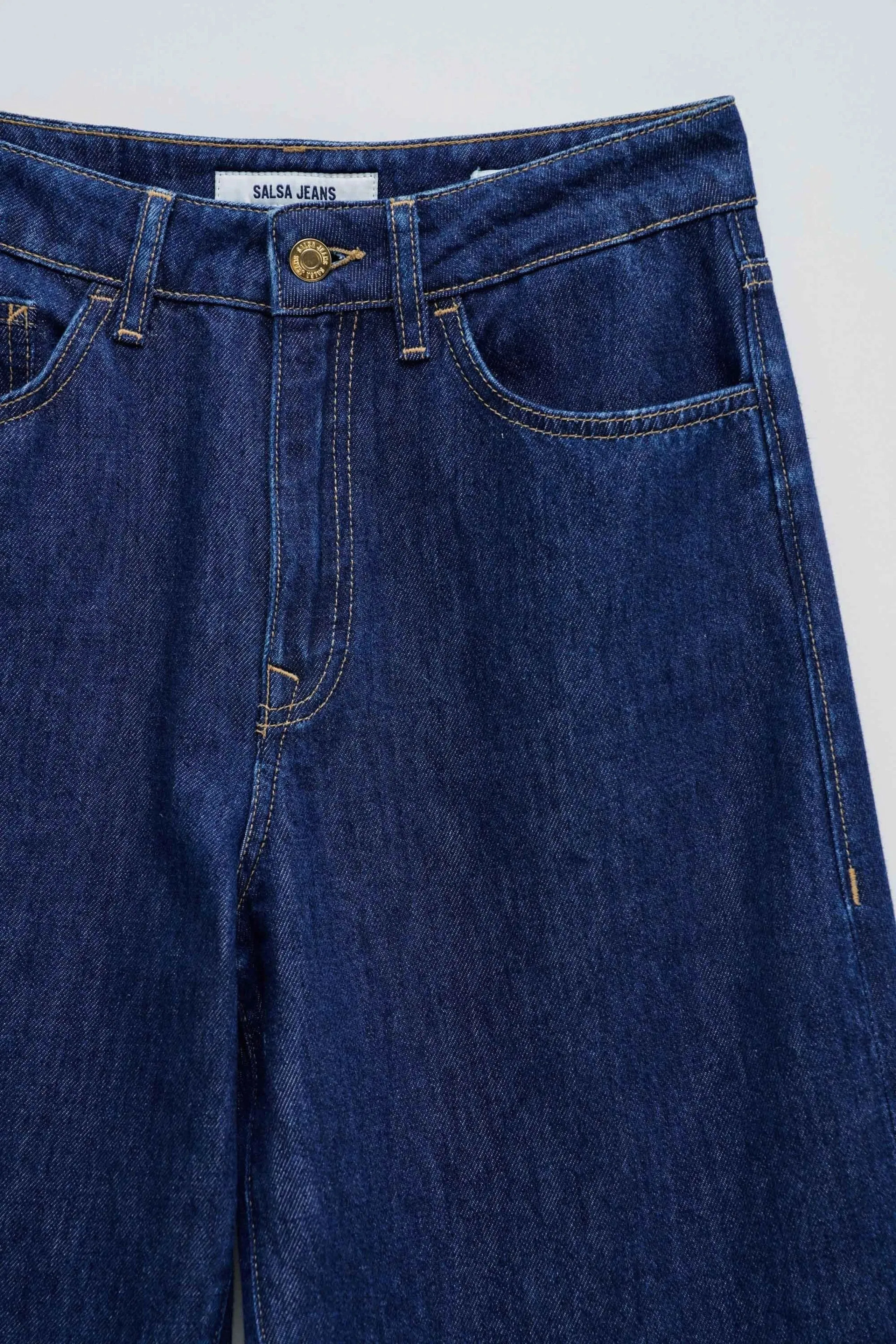 Vaqueros SALSA Wide Leg Azul Oscuros