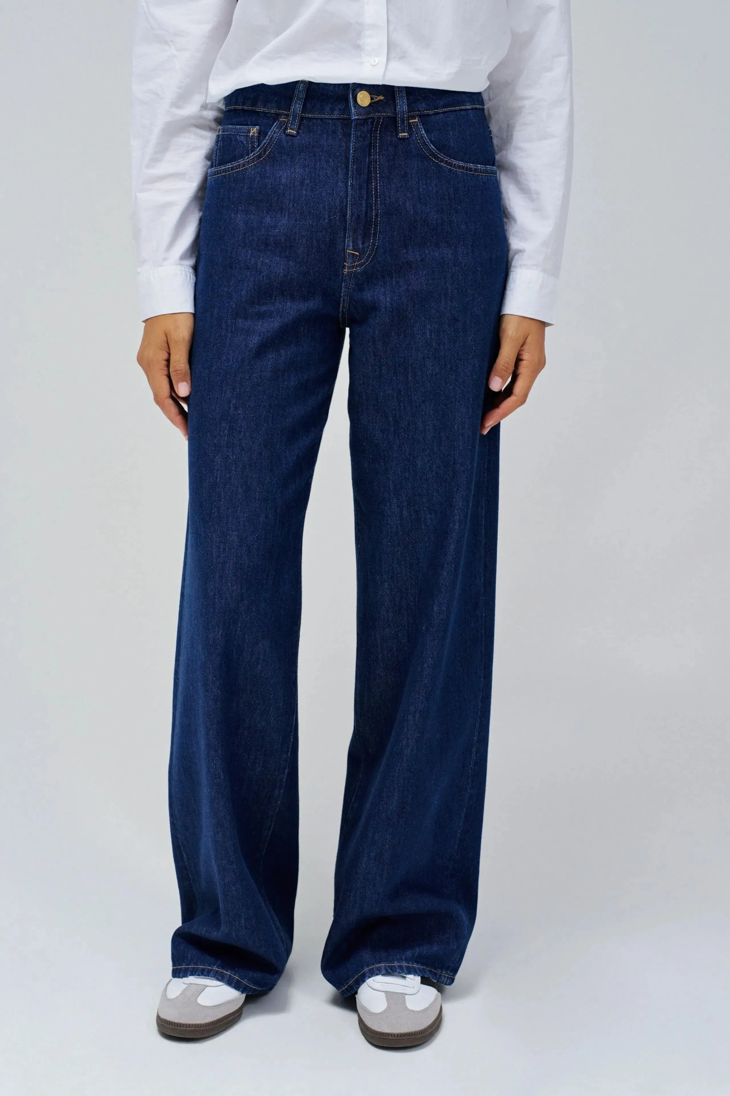 Vaqueros SALSA Wide Leg Azul Oscuros
