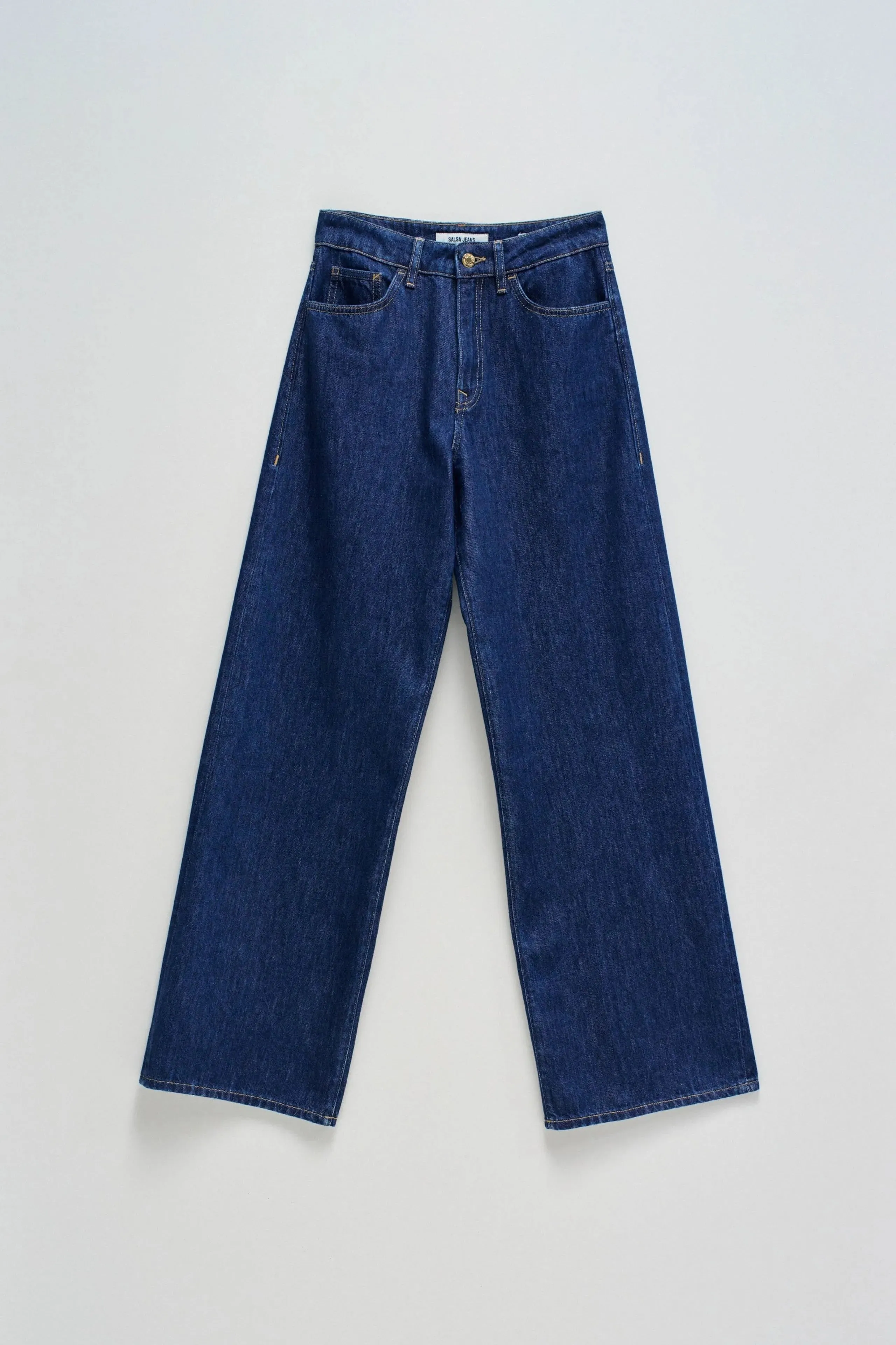 Vaqueros SALSA Wide Leg Azul Oscuros