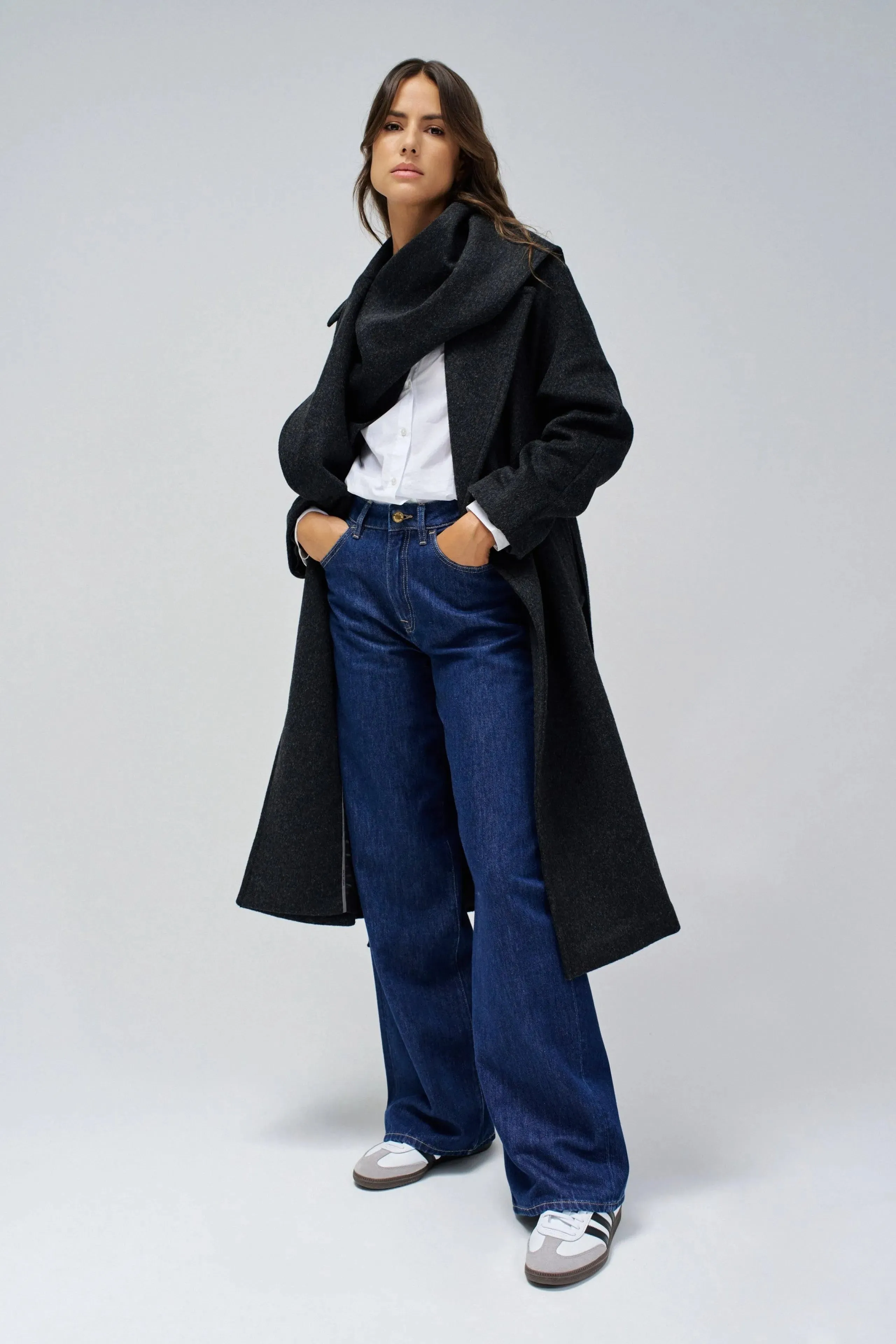 Vaqueros SALSA Wide Leg Azul Oscuros