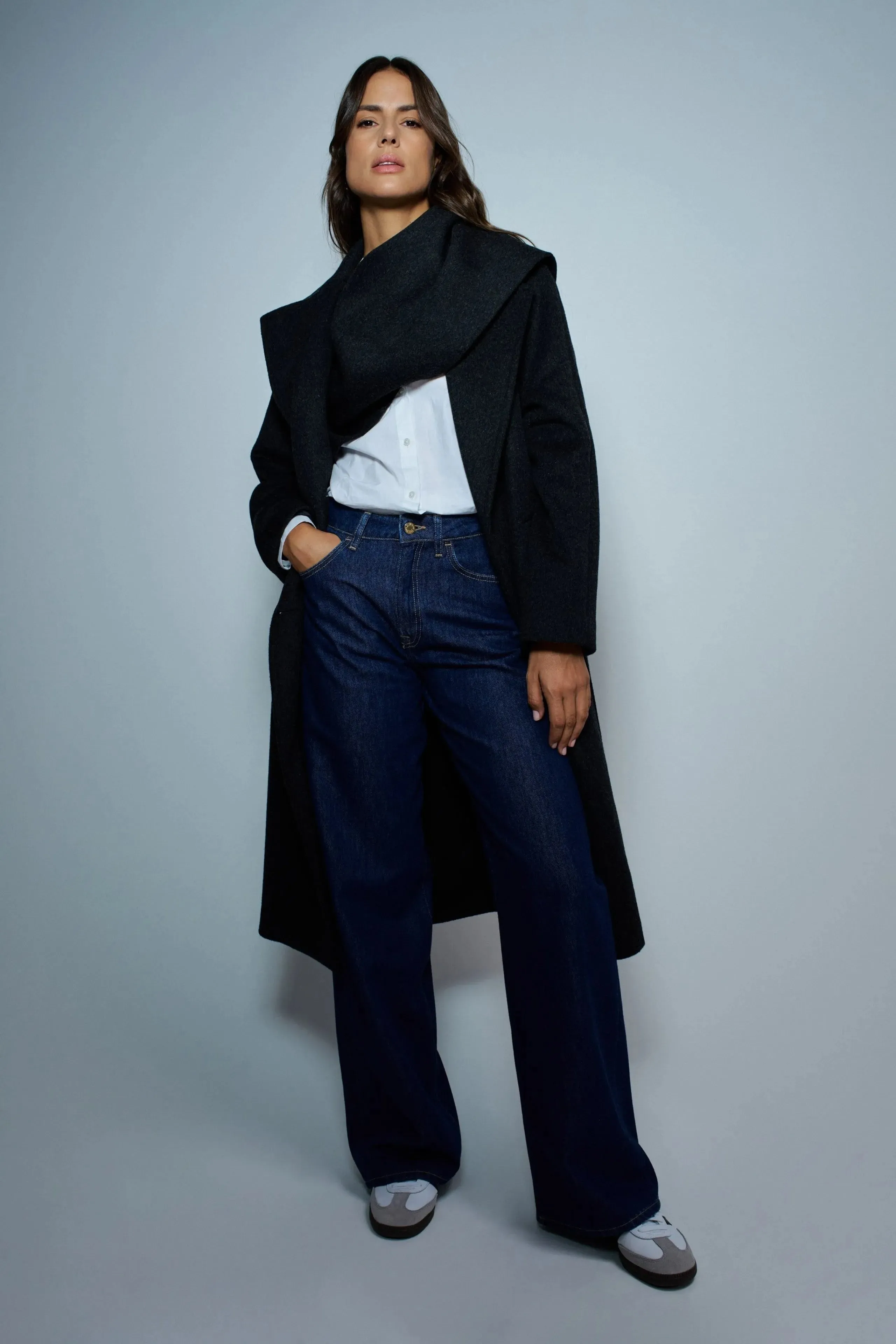 Vaqueros SALSA Wide Leg Azul Oscuros