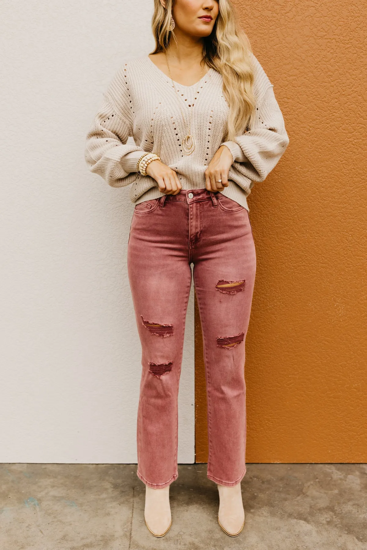Vervet Denim | The Skylar High Rise Boot Cut Jeans  - FINAL SALE