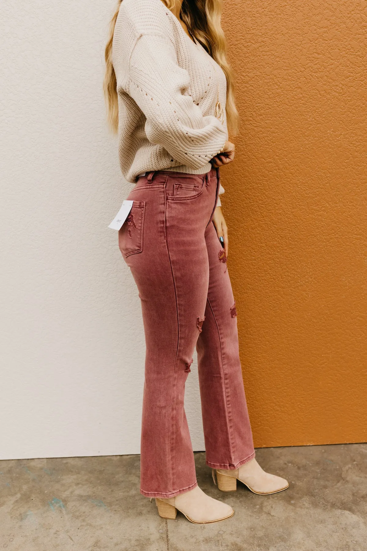 Vervet Denim | The Skylar High Rise Boot Cut Jeans  - FINAL SALE