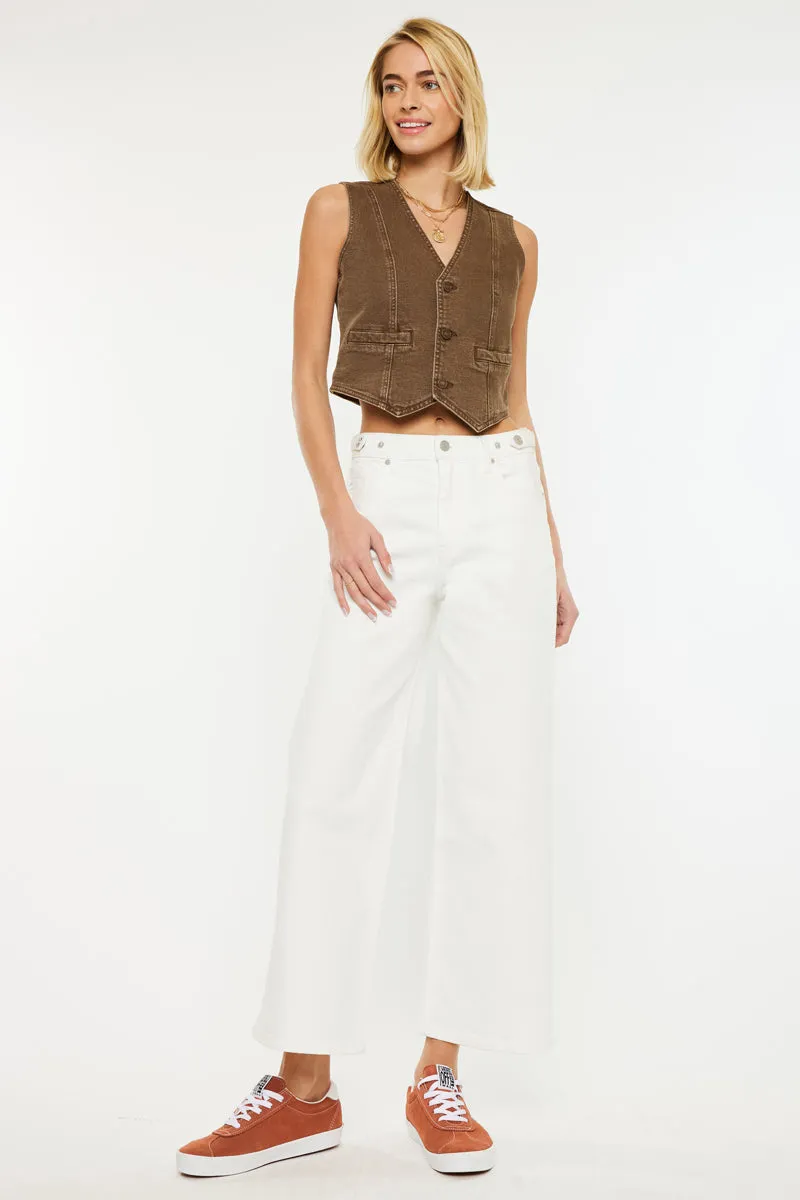 Victoria Ultra High Rise Cropped Wide Leg