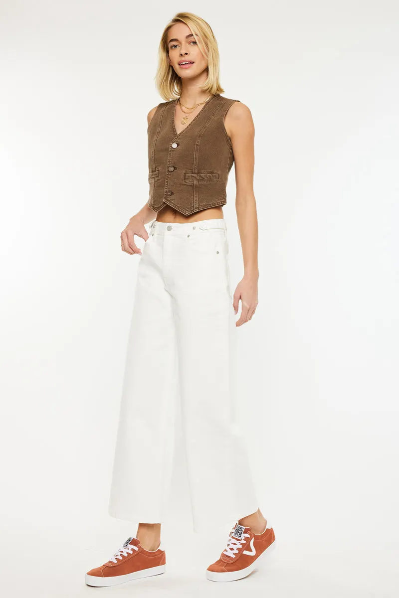 Victoria Ultra High Rise Cropped Wide Leg