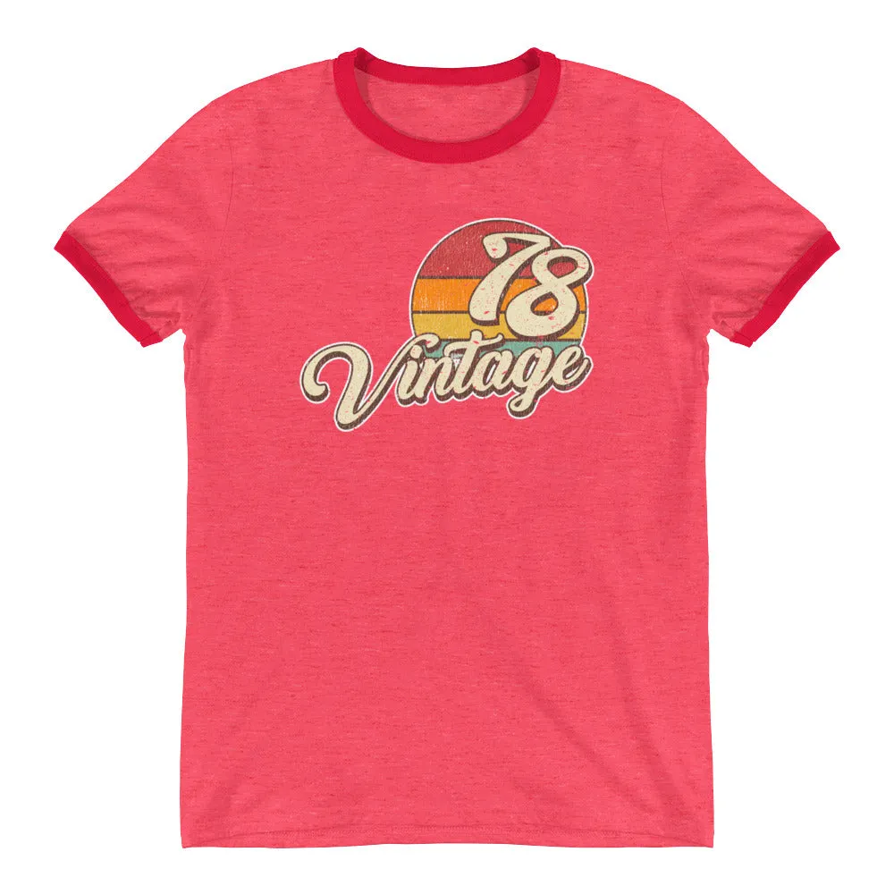 Vintage 1978 Retro Ringer T-Shirt