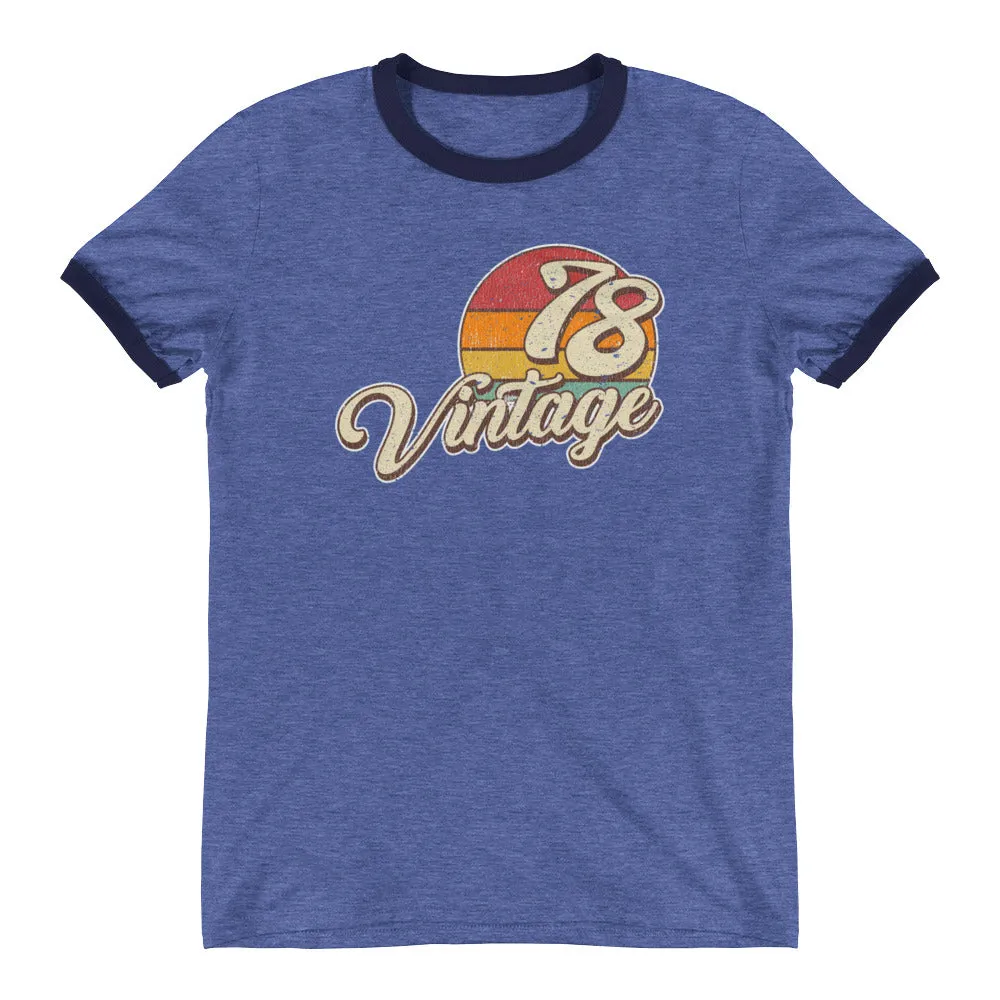 Vintage 1978 Retro Ringer T-Shirt