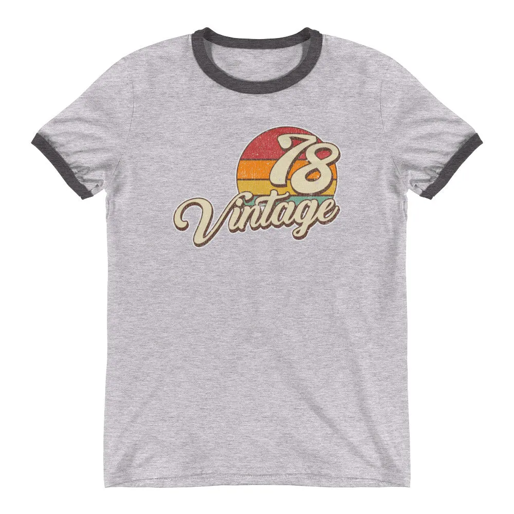 Vintage 1978 Retro Ringer T-Shirt