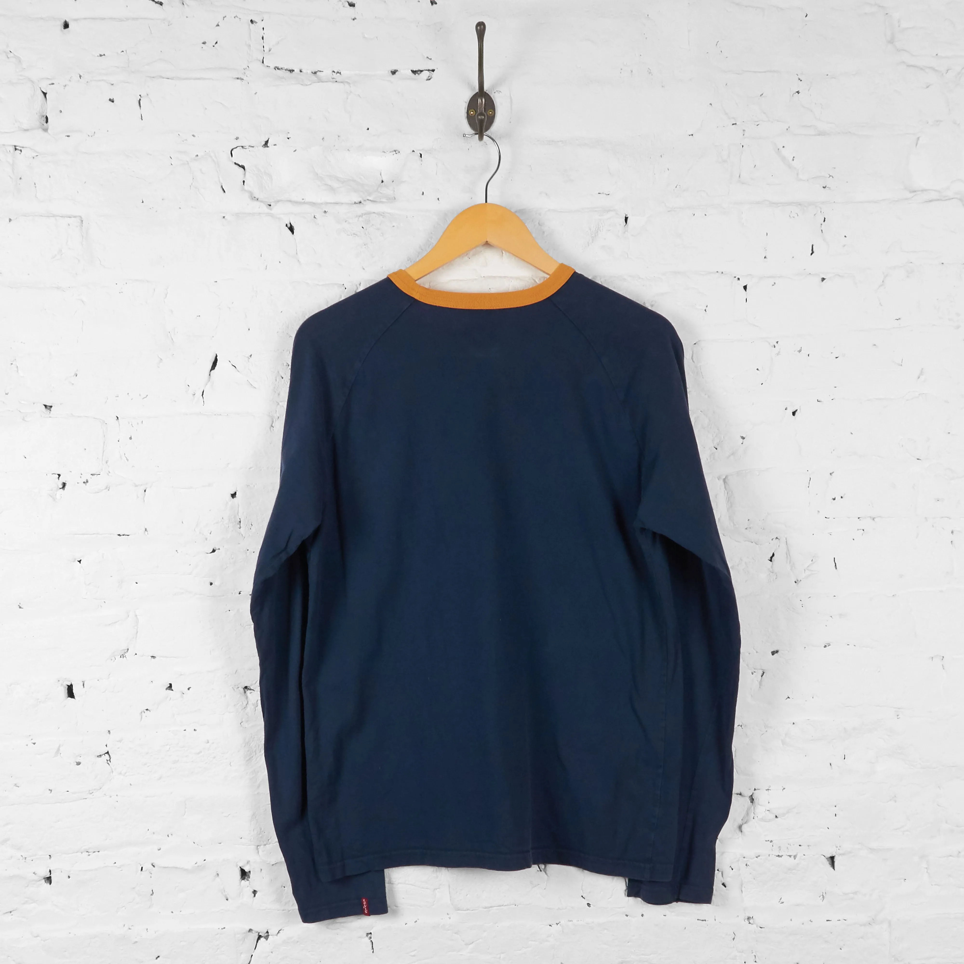 Vintage Levi's Ringer T-shirt - Navy - M