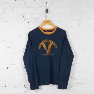Vintage Levi's Ringer T-shirt - Navy - M