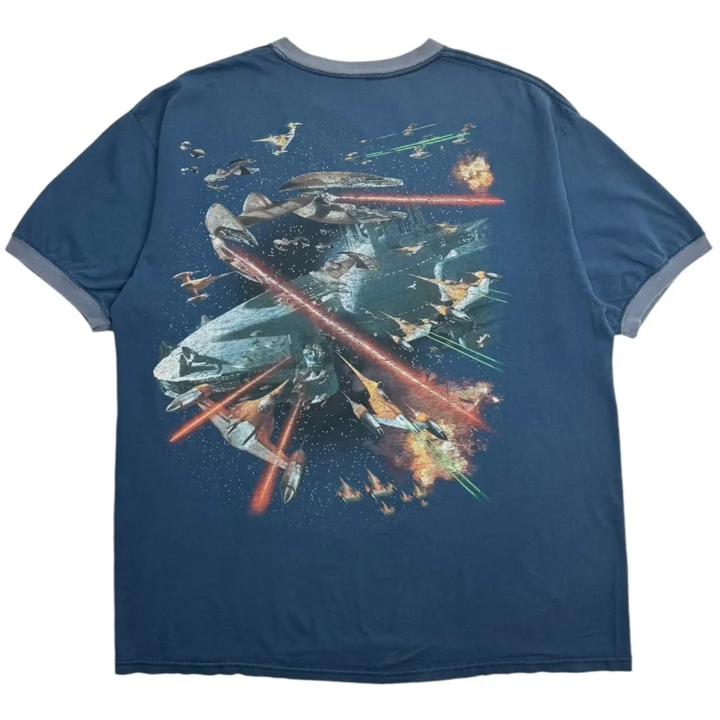 Vintage Star Wars Episode 1 Star Fighter Ringer T-Shirt