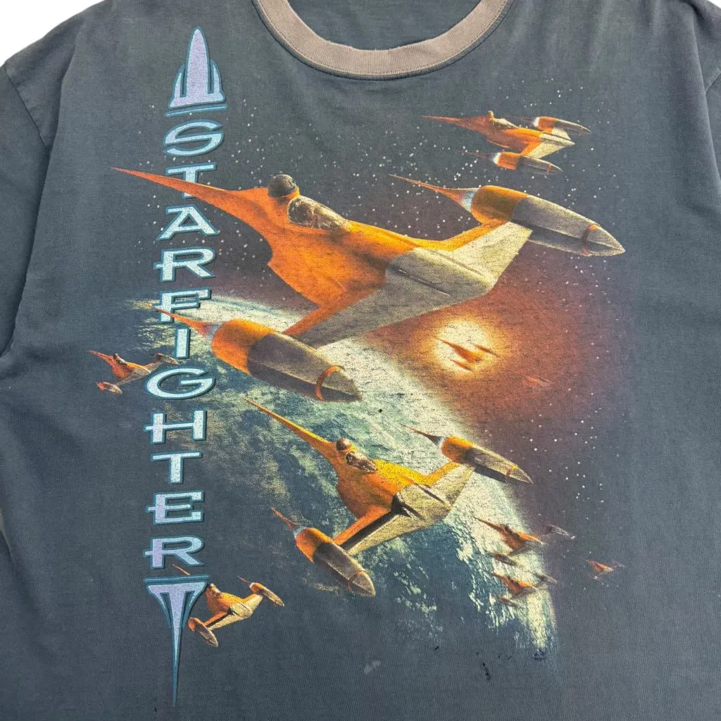 Vintage Star Wars Episode 1 Star Fighter Ringer T-Shirt