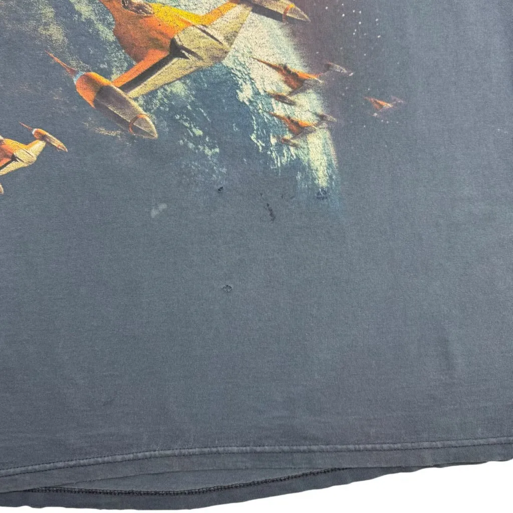 Vintage Star Wars Episode 1 Star Fighter Ringer T-Shirt