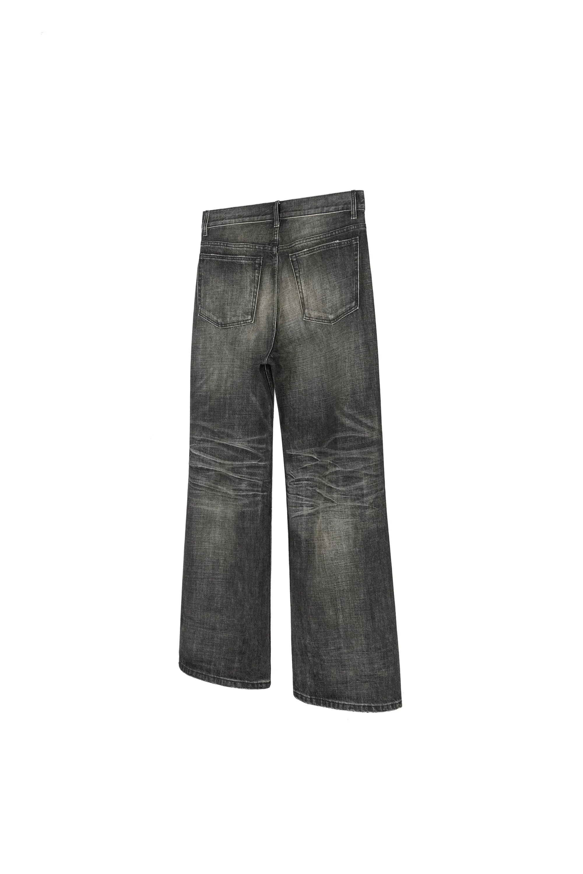 Vintage Washed Wide-Leg Jeans