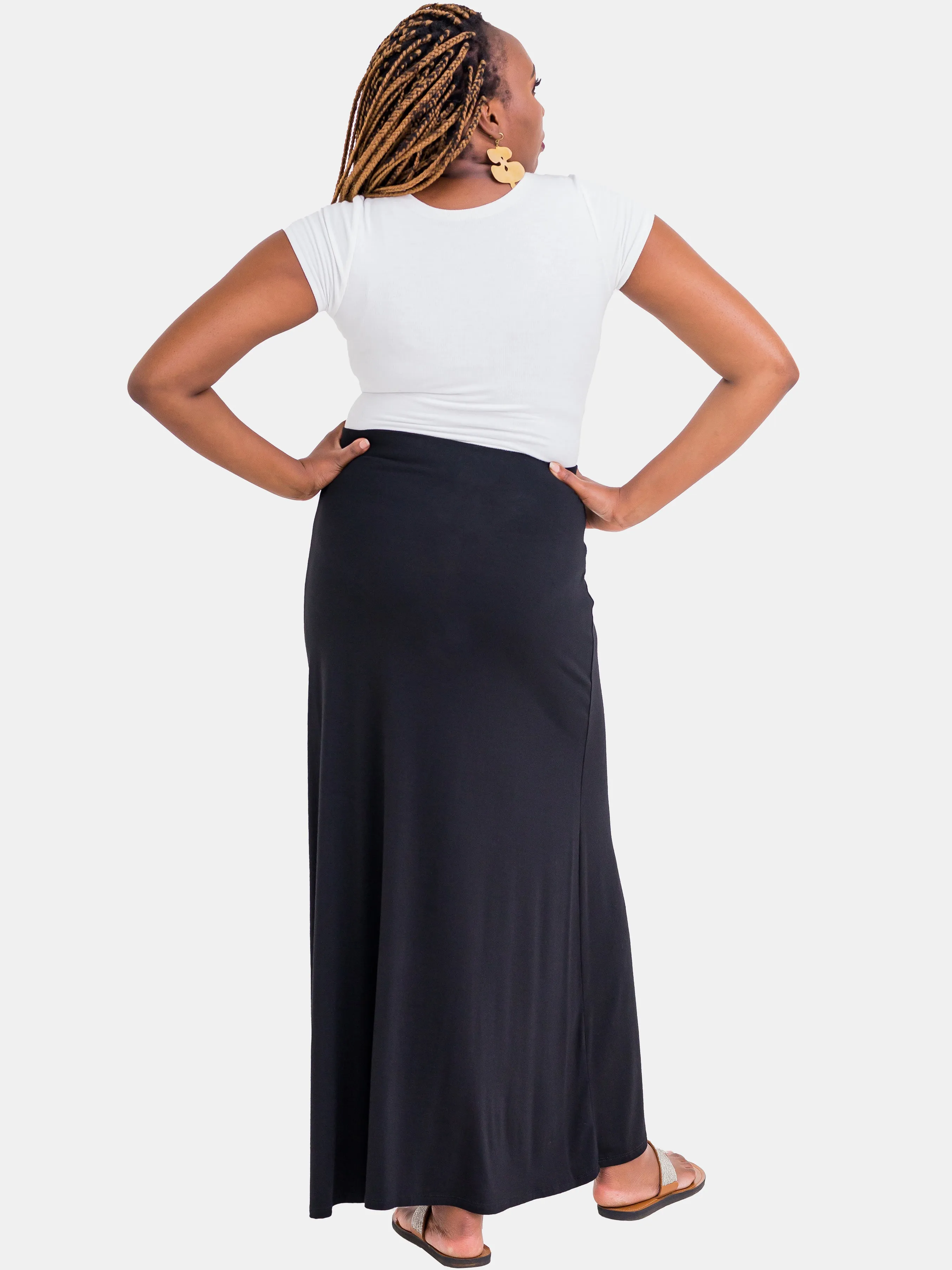 Vivo Davina A-line Maxi Skirt - Black