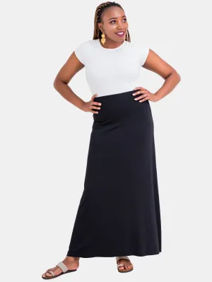 Vivo Davina A-line Maxi Skirt - Black