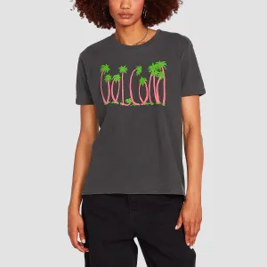 Volcom Truly Ringer T-Shirt Black - Womens