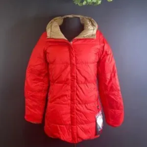 Weekend Max Mara Red Samuele Hooded Puffer Jacket-6