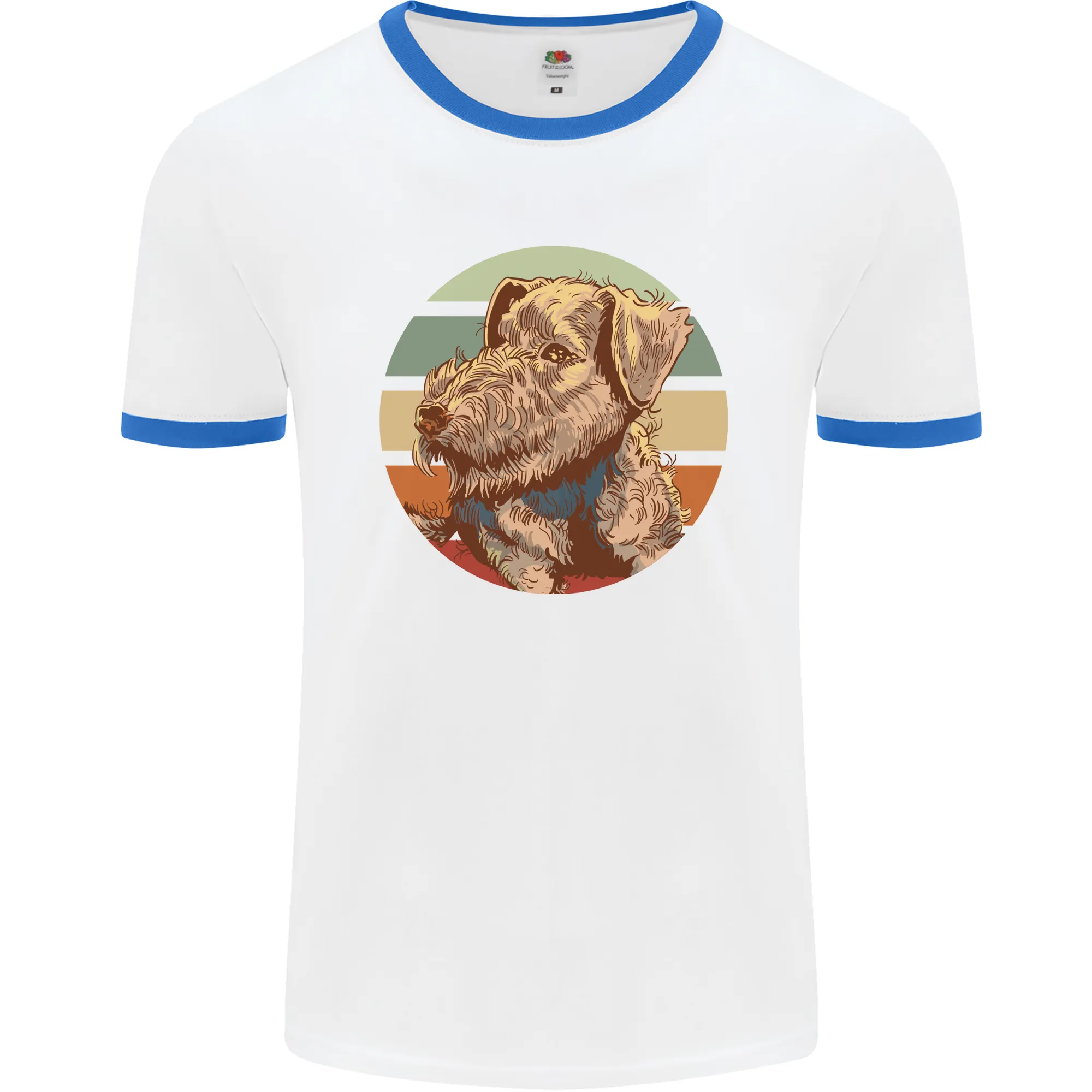 Welsh Terrier Dog Mens Ringer T-Shirt