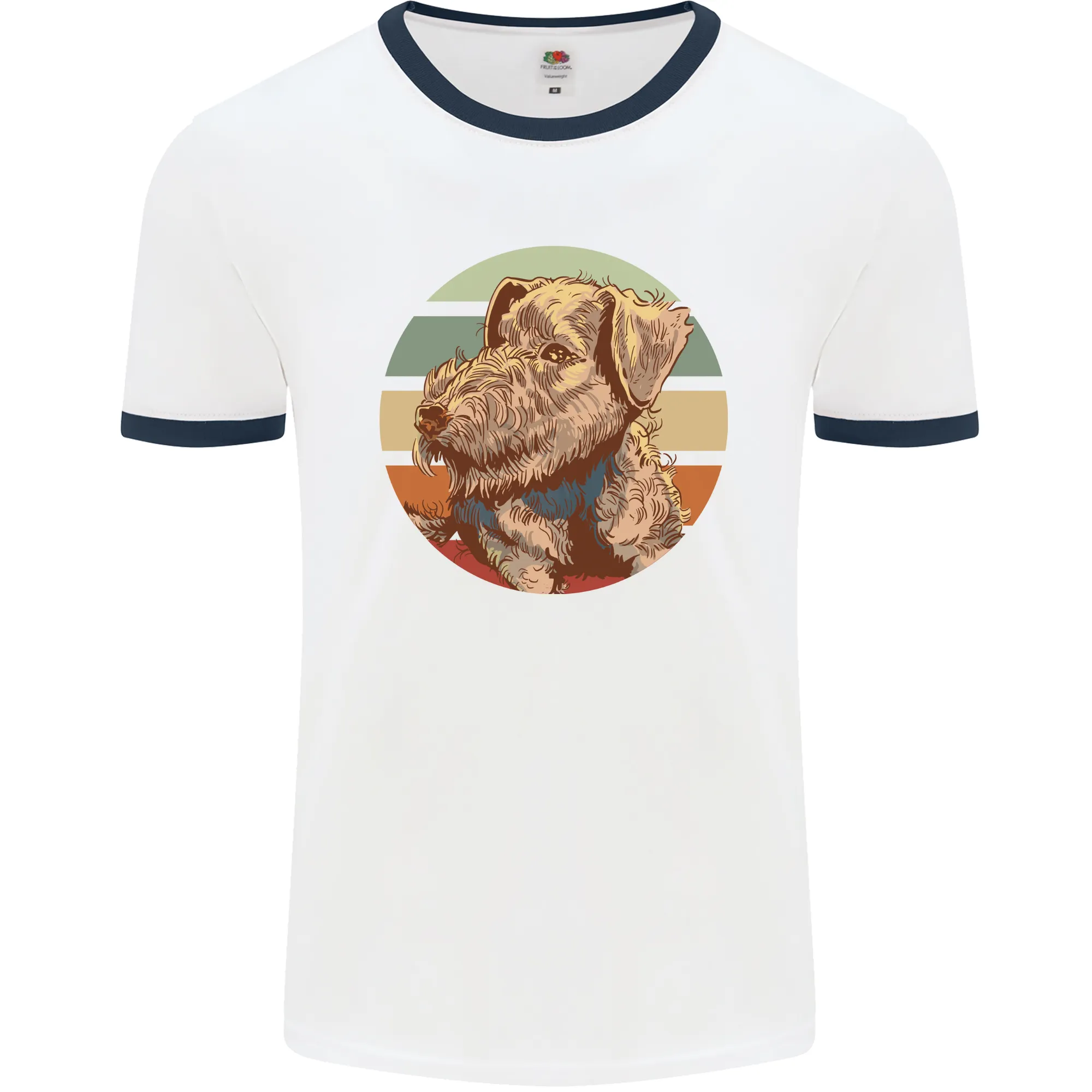 Welsh Terrier Dog Mens Ringer T-Shirt