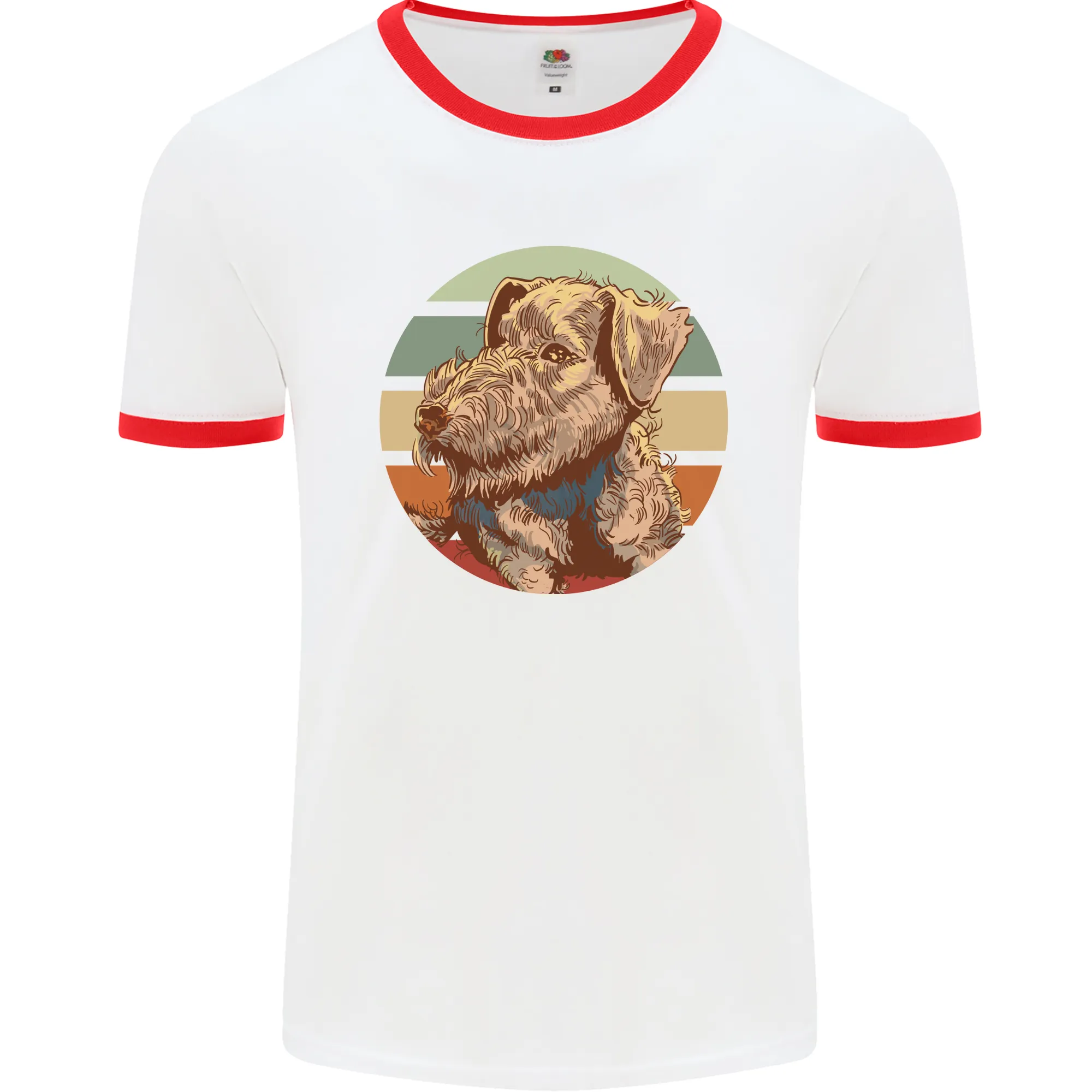 Welsh Terrier Dog Mens Ringer T-Shirt