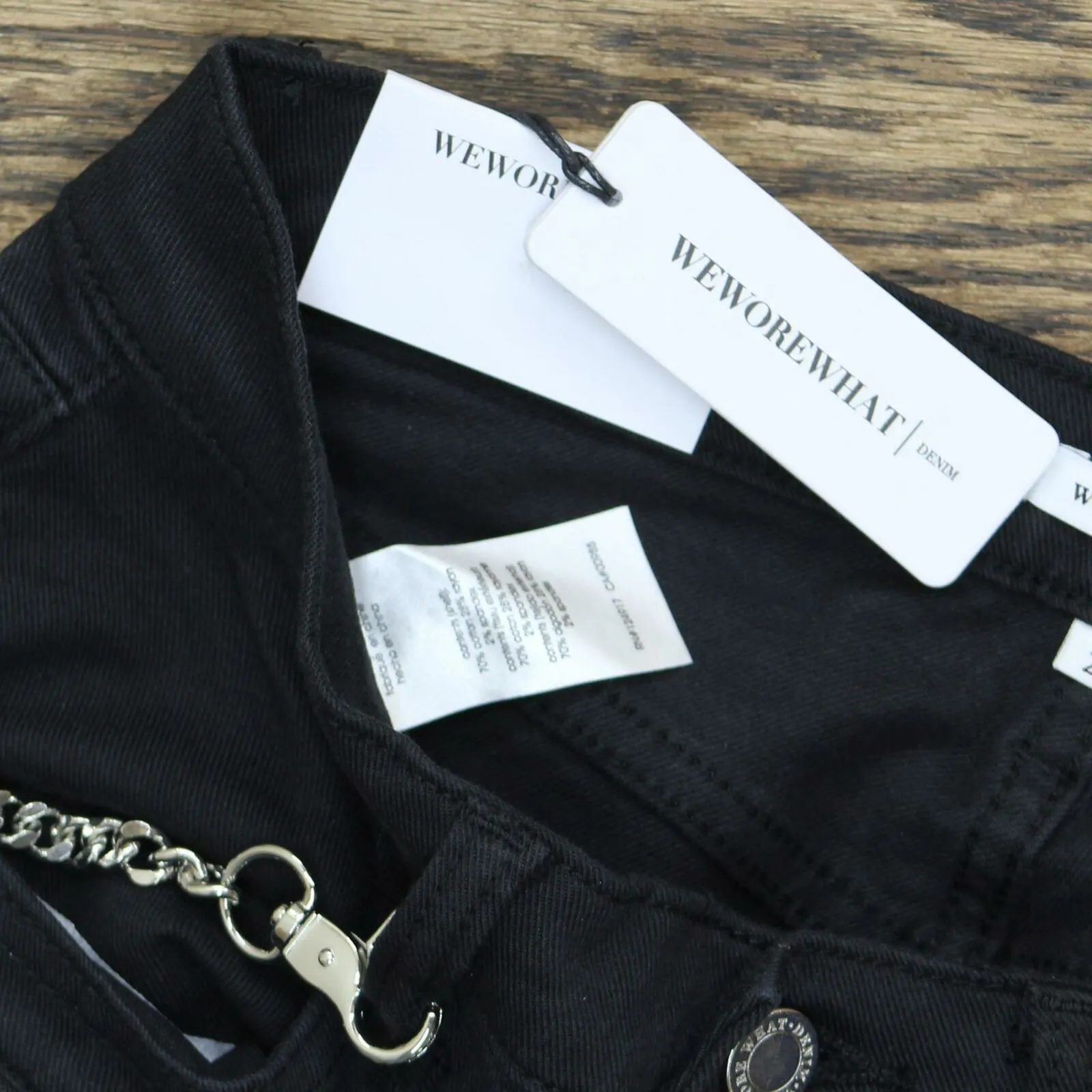WeWoreWhat Women's Low Rise Rocker Cropped Skinny Jeans