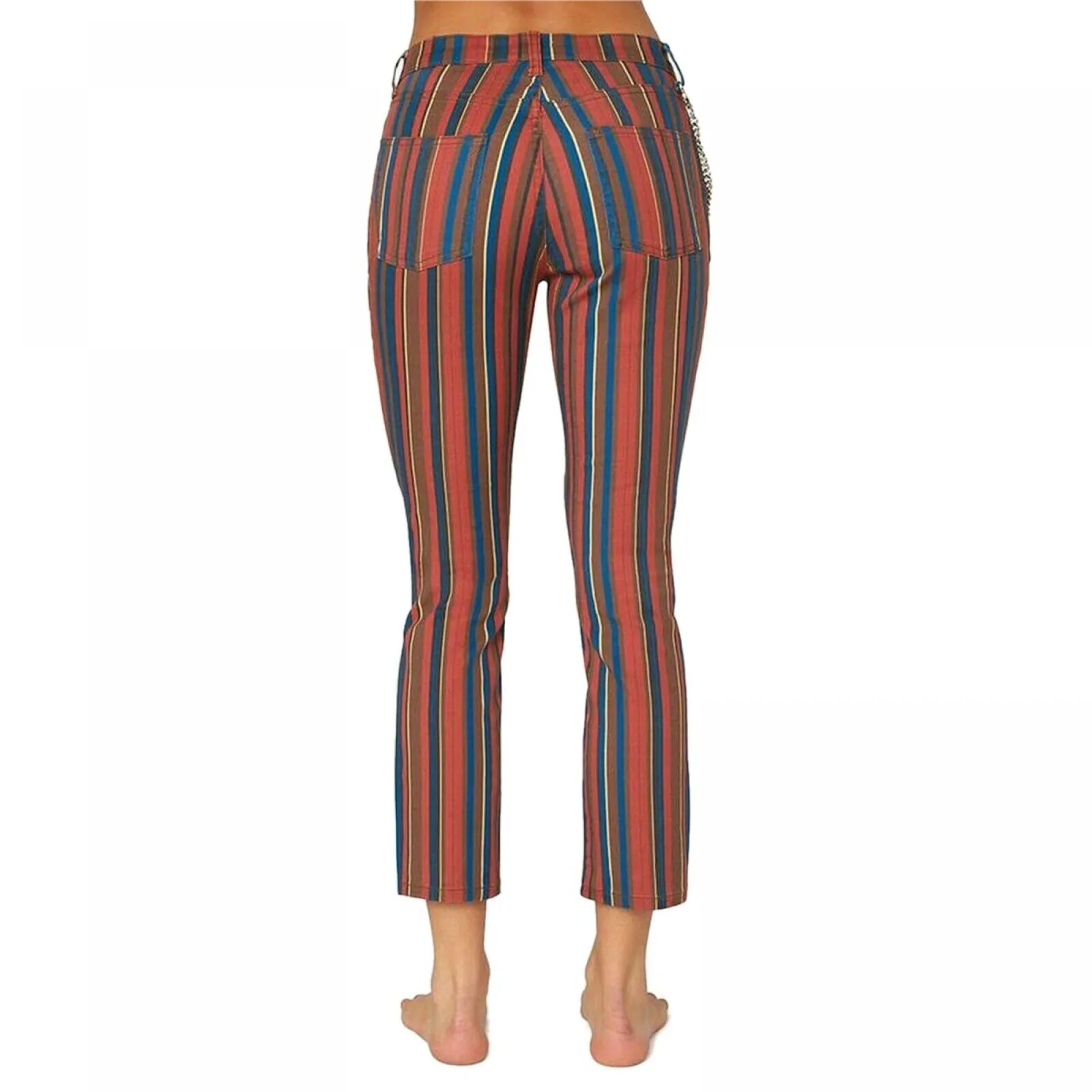 WeWoreWhat Women's Low Rise Rocker Cropped Skinny Jeans