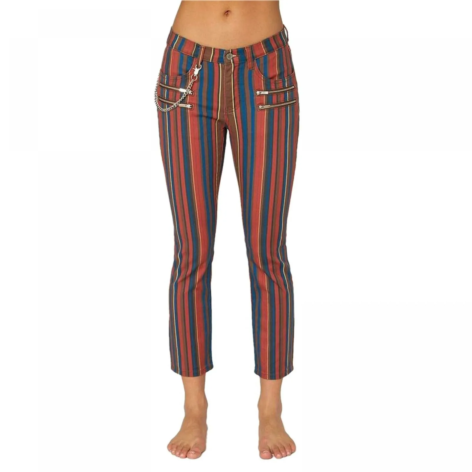WeWoreWhat Women's Low Rise Rocker Cropped Skinny Jeans