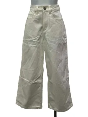 White High Waist Wide Leg Jeans
