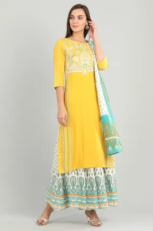 White Printed Palazzos