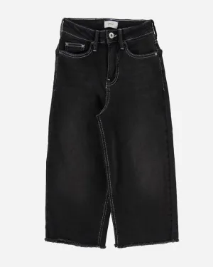 Wide Leg Croped Black - Clam black