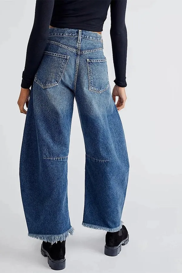 Wide Leg Cropped Jeans