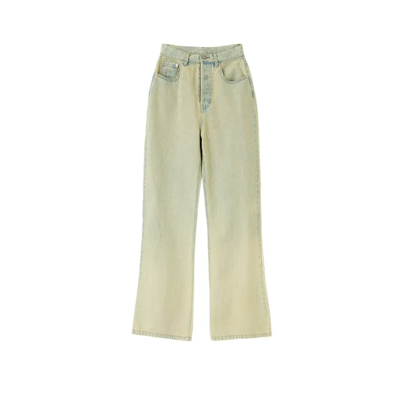 Wide-Leg Denim Pants