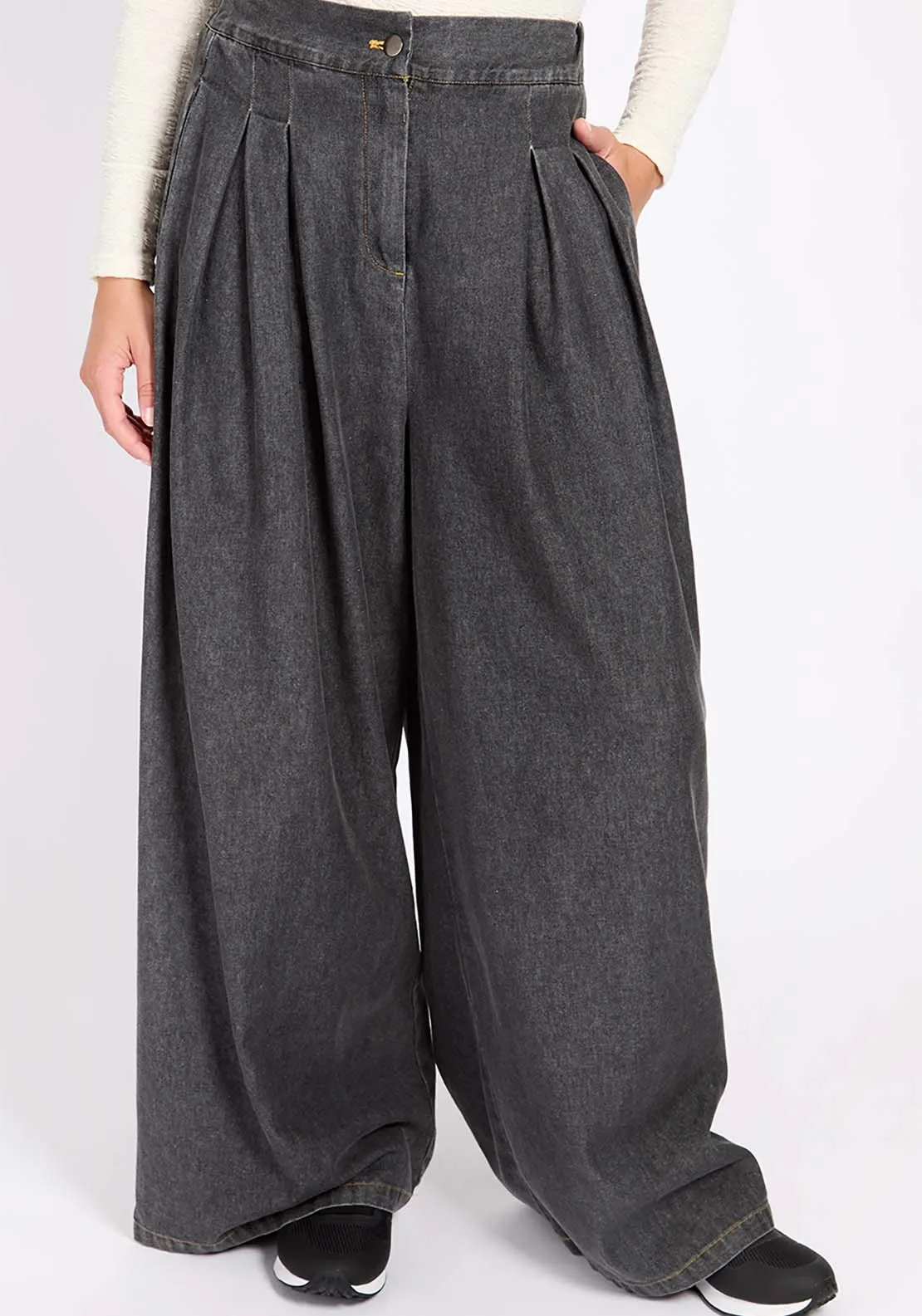Wide Leg Jeans - Black