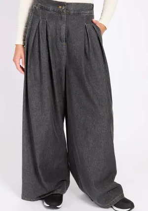 Wide Leg Jeans - Black