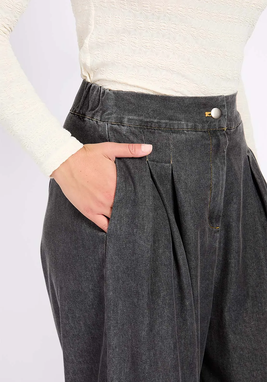 Wide Leg Jeans - Black