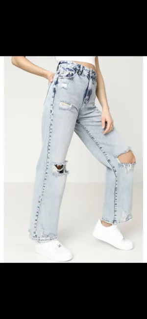 Wide leg jeans