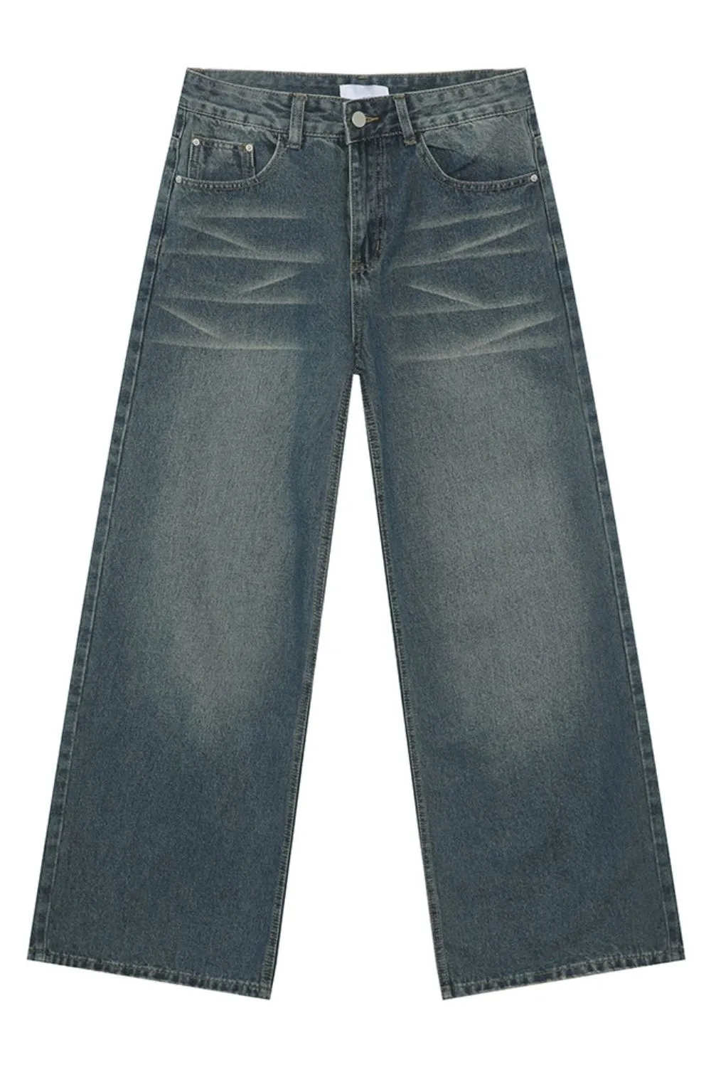 Wide Leg Pocketed Jeans