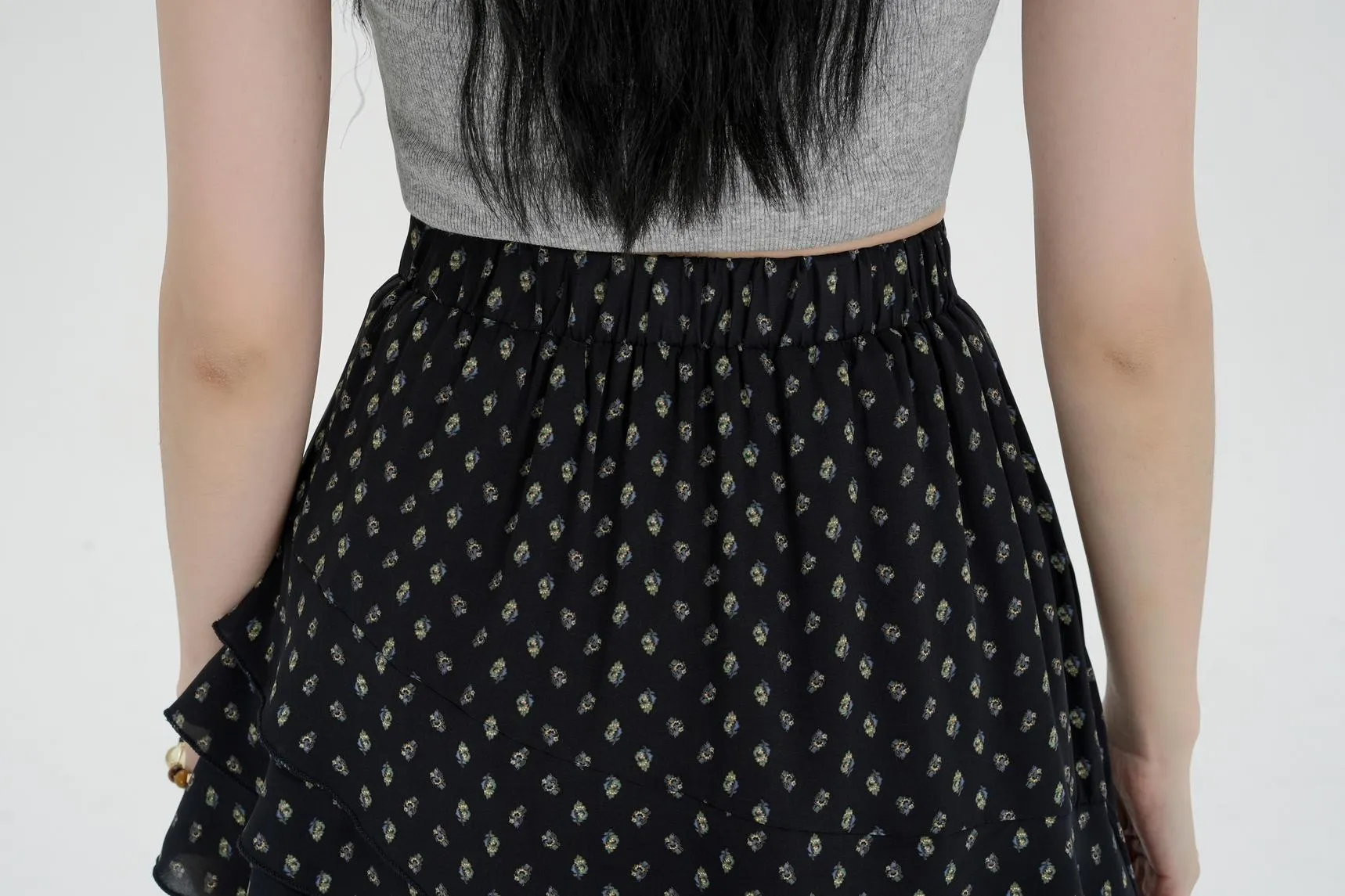 Women's A-line Maxi Skirt Featuring Unique Floral Print