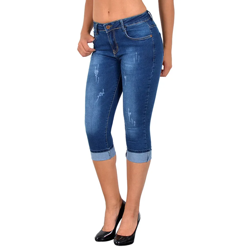 Women's Cropped Denim Pants