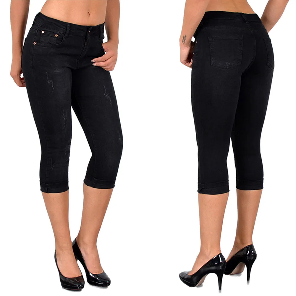 Women's Cropped Denim Pants